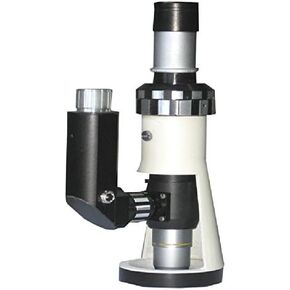 BPM-620 Portable Handheld Metallurgical Microscope, Monocular, 10x Plan Eyepiece, 100x-500x Magnification, LED Illumination, Battery-Powered