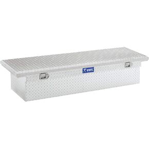 صندوق أدوات الشاحنة من الألومنيوم ذو الجدار الثقيل مقاس 69 بوصة UWS EC10451 مع غطاء منخفض وغطاء صلب