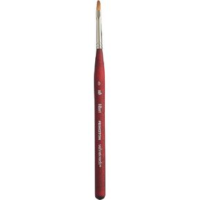 Princeton Velvetouch, Series 3950, Paint Brush for Acrylic, Oil and Watercolor, Long Round, 6