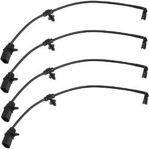 X AUTOHAUX 4pcs 8W0615121E Car Front Disc Brake Pad Wear Sensor Brake Pad Wear Indicators for Audi A4 Quattro 2015-2018