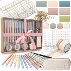 Mr. Pen- Bible Journaling Set (Selah Collection), Highlighters and Pens No Bleed, Scripture Markers, Washi Tape, Bible Tabs, Christmas Gift