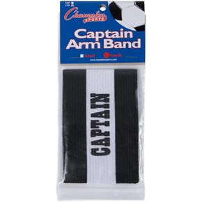 Champion Sports unisex teen Youth Size Captain Armband, Black, Medium US