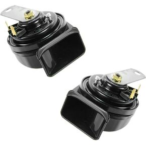 TRQ High & Low Tone Horn Pair Set for Chrysler Honda Ford Toyota Pickup Truck