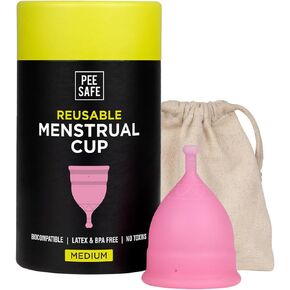 PEESAFE Menstrual Cups Extra Small - Mini | for 18 Years & Below | Period Cup | Menstrual Cup | Menstrual Cup | 100% Medical Grade Silicone | Comes with Travel Friendly Pouch | Leakage Proof