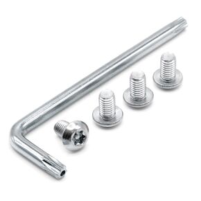 Anti-Theft Stainless Rear License Plate Screws Compatible with Tesla Model 3 (M3) - Tamper Proof Security Screws - Standard Length (Pack of 4)