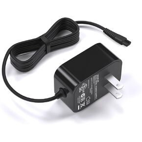 WUKUR Charger for Homitt Electric Spin Scrubber, AC Adapter for Homitt Scrubber HM115C, HM115CW, HM115CD,HM115CG HM204C and More, Replacement Homitt Charger 2 Prong Adapter