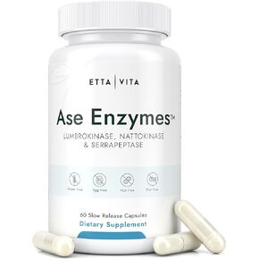 Potent Nattokinase 4000 FU Serrapeptase 240000 SPU Lumbrokinase 2000 FU Supplement - Proteolytic Enzymes Capsules for Energy Support, Digestion, Detox, Cognition & Gut Health for Men & Women