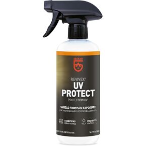 GEAR AID UV Protectant and Conditioner Spray, Apply to Outdoor Gear Made of Plastic, Vinyl, Neoprene such as Tents, Boat Covers, Kayaks and More to Prevent Cracking, Discoloration and Fading, 4 oz in Saudi Arabia