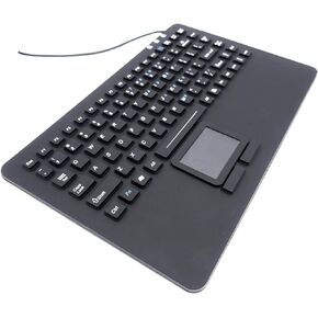 Industrial Computers Inc. Mini Keyboard with Touchpad IP68 Waterproof Rugged Silicone KBSI-87-TP