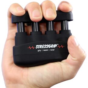 Stress Relief for Adults (Large) - A Stress & Anxiety Relief Device - Comfortable Hand Exerciser - Stress Reliever & Hand Gripper - Black