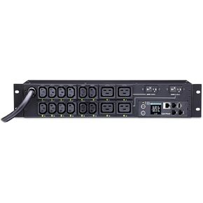 وحدة توزيع الطاقة CyberPower PDU41008 مبدلة 200-240 فولت، 30 أمبير (مخفضة إلى 24 أمبير) 16 منفذًا، 2U Rackmount
