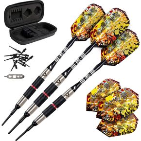 Viper Jaguar 80% Tungsten Soft Tip Darts with Storage/Travel Case, 18 Grams