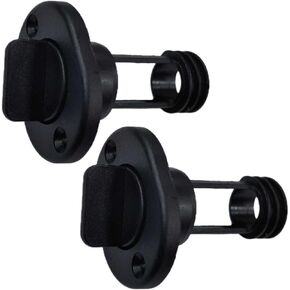 2 Pieces Marine Transom Drain Plug Screw Type for Boats with O-Ring Fits 1" Hole