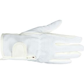HORZE Unisex Stretchy Adjustable Horse Riding Equestrian Gloves with Suede Grip | Adult and Child Sizes