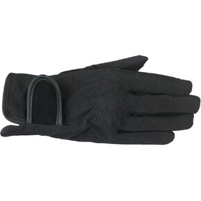 HORZE Unisex Stretchy Adjustable Horse Riding Equestrian Gloves with Suede Grip | Adult and Child Sizes