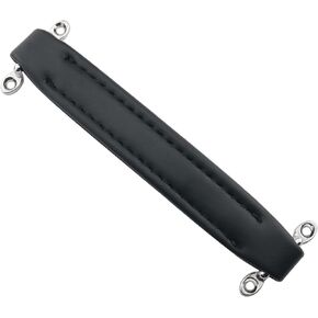 Black AMP Guitar Amplifier Handle Strap Vintage Style Guitar AMP Amplifier Handle Vinyl PVC Handle Guitar Amplifier Audio PVC Handle for Fender Amplifiers replacement Black Buckle