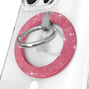 Velvet Caviar Compatible with MagSafe Phone Grip - Magnetic Ring Holder with Adjustable Stand - Removable MagSafe Accessories for iPhone 12, 13, 14, 15 (Black Leopard)