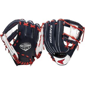 Easton | PROFESSIONAL YOUTH Baseball Glove | 10" | LHT | Navy/White/Red | I Web | PY10BR