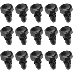 SUNGOOYUE Billiard Bottom Cover, 15 pcs Billiard Bottom Rubber Plug Protection Pad Pole Tail Cover Protection Accessories Cue Tips Cue Sticks & Accessories