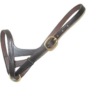 Leather Foal Slip Halter - Premium Quality Dark Havana Leather for Maximum Comfort and Control