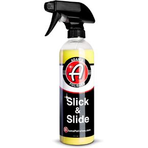 Adam's Polishes Slick & Slide Detail Spray - Hyper Slick Polymer Resin Technology Car Wash Spray Sealant - Car Wax Top Coat Quick Detailer Provides Superior Gloss, Shine, & Slickness (Gallon)