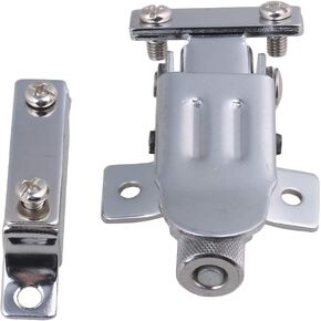 Silver 85x50mm Metal Type B Strainer Throw Off Butt End Set Replacement for Snare Drum
