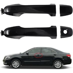 ZXMOTO Exterior Door Handle Rear Fit for Toyota Camry 2012-2017 2PCS (Passenger Side Left & Right)
