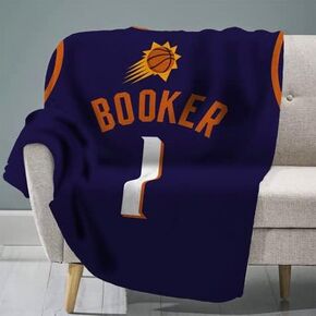 Sleep Squad Phoenix Suns Devin Booker 60" x 80" Raschel Plush Blanket – an NBA Jersey Throw