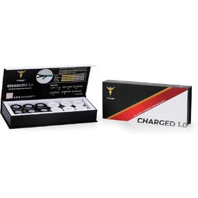 Charged 1.0 Overgrip 12 Pack - Durable, Absorbent, Soft, Tacky All-Round Over Grip for Tennis, Pickleball, Badminton, Paddle, Squash and Other Racket Handles
