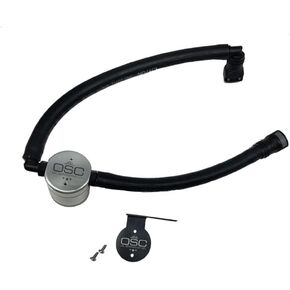 J&L Oil Separator Co. 3.0 Oil Separator Compatible with 2015-2023 Transit 150/250/350 3.5EB Pass side (Black)