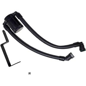 J&L Oil Separator Co. 3.0 Oil Separator Pass Side Compatible with 2013-2019 Explorer Sport 3.5L (Black)