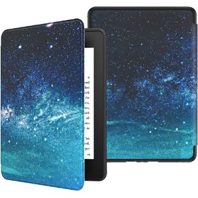 VORI TPU Case for 6" Kindle Paperwhite (10th Generation, 2018 Release), Water-Safe Protective Slimshell Smart Cover with Auto Sleep/Wake for Amazon Kindle Paperwhite 2018 E-Reader, Galaxy