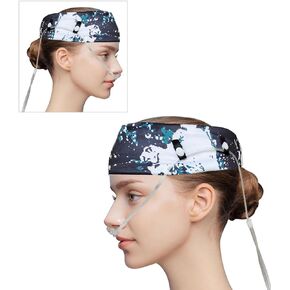 1Pcs Comfort Oxygen Nasal Cannula Headband, Oxygen Nasal Cannula Hairband，Ear Protectors for Oxygen Tubing，Elastic Oxygen Cannula Headband to Prevent Ear Soreness (Black)