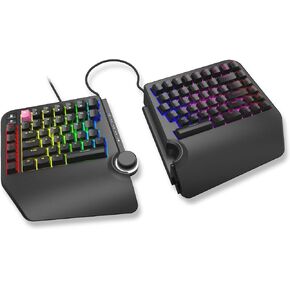 Cloud Nine ErgoTKL Ergonomic Tenkeyless Mechanical Keyboard for PC – Kailh Brown – TKL RGB Backlit Ergo Split Key Board in Kuwait