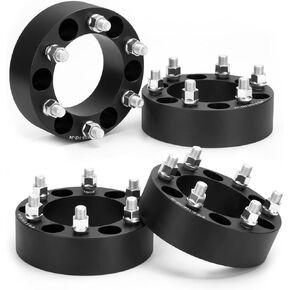 KSP 6X5.5 Wheel Spacers for Silverado Sierra,1.5"(38mm) Real Forged Spacers with 78.1mm Hub Bore M14x1.5 Studs fit for Tahoe Avalanche Express Suburban Sierra Yukon