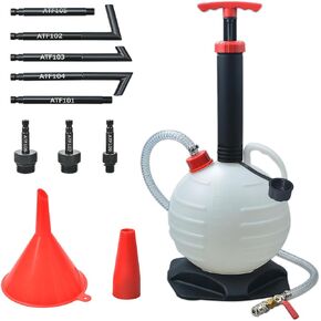 6L High-Capacity Manual Transmission Fluid Pump Tool with 8 Adapters for Automatic Transmission Fluid Oil Refill Filling Change Tools Kit