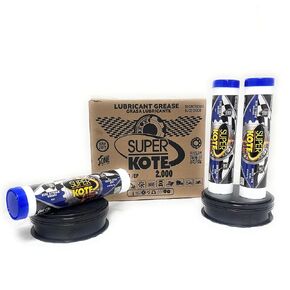Lithium Grease Superkote 2000 / Cartridge/NLGI 2 / Multipurpose/Lubricant/EP/High Temp/Industry/Construction/Automotive/Blue Grease / 10 Pack / 397gr -14oz