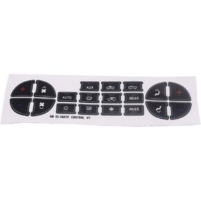 AC Dash Button Sticker Repair Kit Compatible for GMC Tahoe