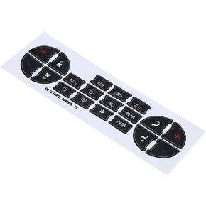 KIMISS Coated Paper AC Dash Button Repair Kit AC Button Stickers Air Condition Decal Stickers Replacement for Tahoe 2007-2014