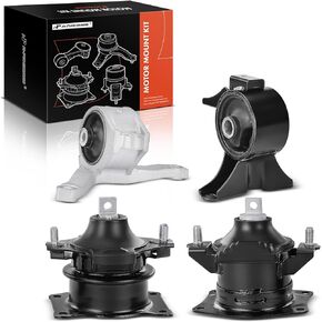 A-Premium 4PCS Engine Motor Mount and Transmission Mount Set Compatible with Acura MDX 2007 2008 2009 V6 3.7L, Automatic Transmission, Replace# 50830-SDA-A02, 50820-TK8-A61