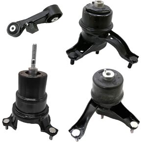 4pcs Set Motor Mounts Kit Compatible with 2012-2017 Toyota Camry (2.5L Gas Engine) 4 Cylinder Automatic Transmission (Auto Trans) Engine Mounts