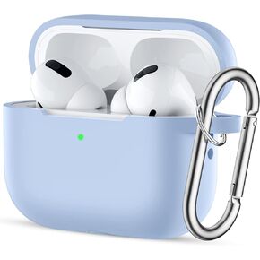 SNBLK AirPods Pro 2 Case 2022, Silicone Protective Charging Case Skin with Keychain Compatible with Apple AirPods Pro 2nd/1st Generation Case Cover for Women Men Girls Boys, Front LED Visible, Black