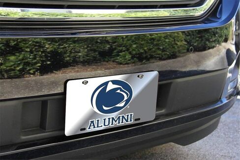 Elite Fan Shop NCAA Mirrored Acrylic License Plate Alumni in Saudi Arabia