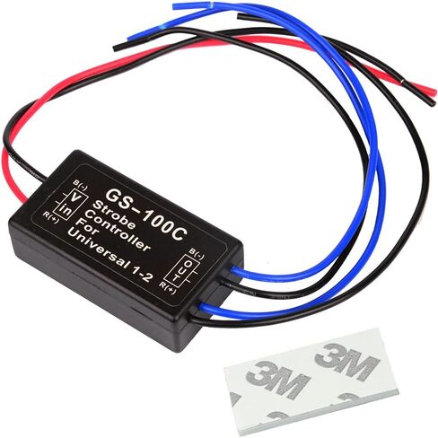12 فولت GS-100C سيارة فلاش ستروب تحكم مع وحدة المتعري عن بعد ل ضوء الفرامل LED الذيل وقف الضوء in Kuwait