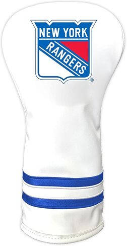 غطاء رأس نادي الجولف NHL White Vintage Driver من Team Golf، تصميم مناسب للشكل، تصميم قديم وجودة ممتازة in Kuwait