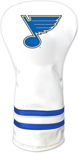 غطاء رأس نادي الجولف NHL White Vintage Driver من Team Golf، تصميم مناسب للشكل، تصميم قديم وجودة ممتازة in Kuwait