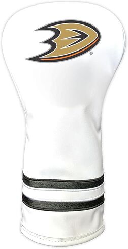 غطاء رأس نادي الجولف NHL White Vintage Driver من Team Golf، تصميم مناسب للشكل، تصميم قديم وجودة ممتازة in Kuwait