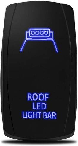 MicTuning LS083001-HF، شريط إضاءة LED للسقف بالليزر مع سلك توصيل، 5 دبابيس، 20 أمبير، مصابيح LED 12 فولت، أزرق in Saudi Arabia