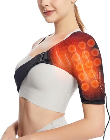 Shoulder Heating Pad,Jade Heated Shoulder Wrap for Rotator Cuff Pain 3 Adjustable Heat in Kuwait