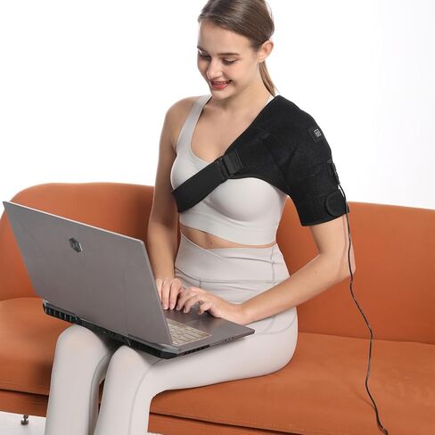 Shoulder Heating Pad,Jade Heated Shoulder Wrap for Rotator Cuff Pain 3 Adjustable Heat in Kuwait